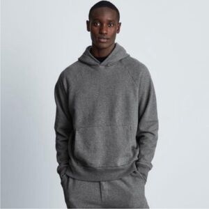 NWT EVERLANE The Track Hoodie Mens Gray Size XS